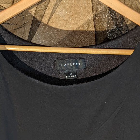 Scarlett Cocktail Evening Black Sequins Dress - Picture 3 of 10